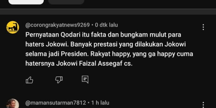 Akun ILC Karni Ilyas Panen Dislike & Hujatan ! Netizen Puas Serbu Para Haters Jokowi