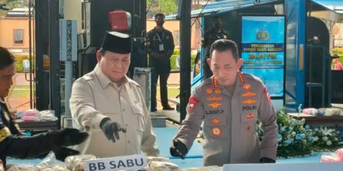 Kapolri Akui Termotivasi, Presiden Prabowo Hadir & Dukung Pemusnahan Ratusan Ton Narkoba